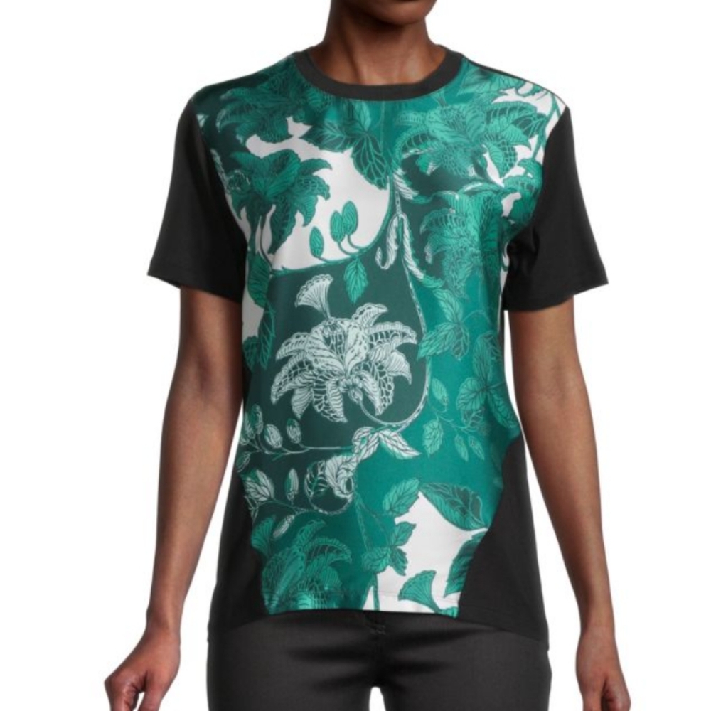 Ted Baker Floral Black and Green T-Shirt - Picture 2 of 4